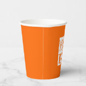 Gobelets En Papier néon orange - ajouter des tasses en papier en gras (Droite)