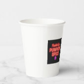 Gobelets En Papier Neon Pumpkin Spice Mug – Retro Fall Coffee Cup (Droite)