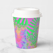 Gobelets En Papier Neon Rainbow Sunburst (Droite)