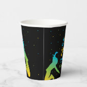 Gobelets En Papier Neon Trampoline Park Boys fête d'anniversaire (Droite)