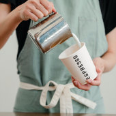 Gobelets En Papier Nettoyer Black & White Espresso Takeaway Coffeshop