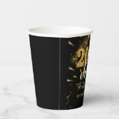 Gobelets En Papier New Year's Eve 2026 Party Gold & Black (Droite)
