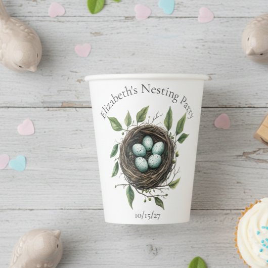 Gobelets En Papier Nid d'oiseau de la fête de nidification des bébés