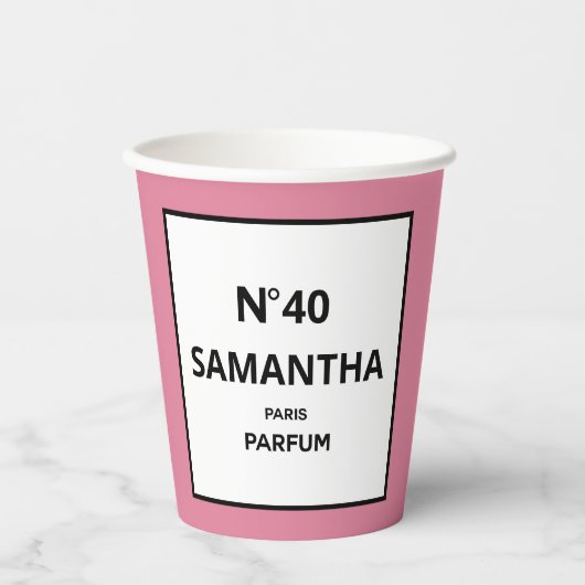 Gobelets En Papier N'IMPORTE QUELLE ANNÉE Design Bouteille de parfum (Recto)