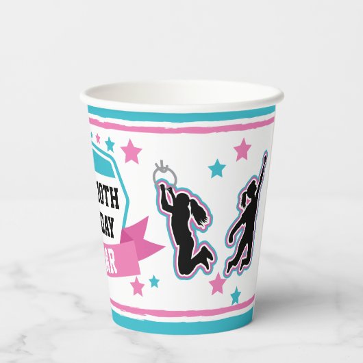 Gobelets En Papier Ninja Filles guerrières tasses de papier fête d'an (Verso)