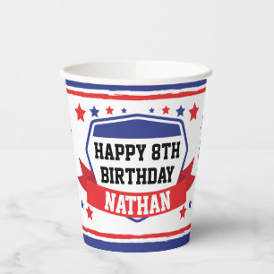Gobelets En Papier Ninja Warriors Boys fête d'anniversaire