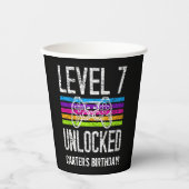 Gobelets En Papier Niveau 7 Déverrouillé 7e anniversaire Jeu personna (Recto)