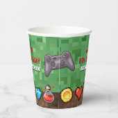 Gobelets En Papier Niveau Up Arcade Jeu Anniversaire Fête (Droite)