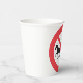 Gobelets En Papier No Horse Drawn Vehicles Sign (Droite)