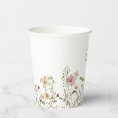 Gobelets En Papier Noce de Printemps aux Fleurs Sauvages (Droite)