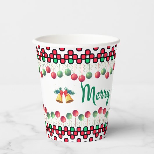 Gobelets En Papier Noël (Recto)