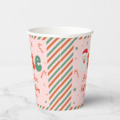 Gobelets En Papier Noël 1er anniversaire Fille de fête (Droite)