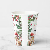 Gobelets En Papier Noël 2 Anniversaire mignon écureuil d'hiver (Gauche)