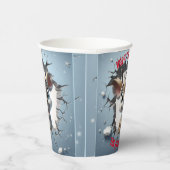 Gobelets En Papier Noël 3D Bébé Bébé Reindeer (Droite)