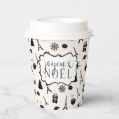 Gobelets En Papier Noël à Paris | Joyeux Noel (Recto)