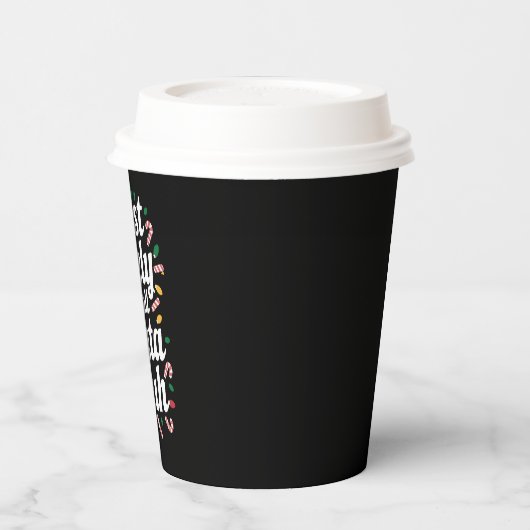 Gobelets En Papier Noël appellera probablement Père Noël Bruh Famille (Gauche)