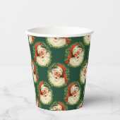 Gobelets En Papier Noël au beau Père Noël (Recto)