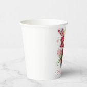 Gobelets En Papier Noël cardinal aquarelle (Droite)