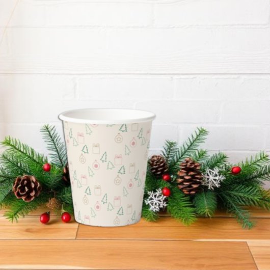 Gobelets En Papier Noël chic
