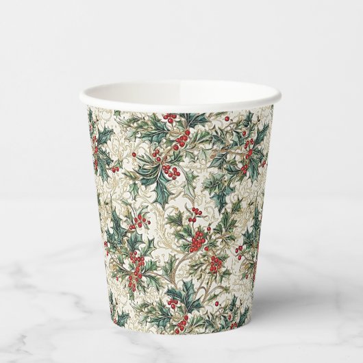 Gobelets En Papier Noël classique : Festif (Gauche)