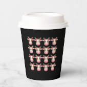 Gobelets En Papier Noël Coquette vache Highland Ouest Noël (Recto)