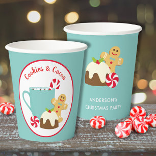 GOBELETS EN PAPIER NOËL CUITS ET CACAO