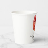 Gobelets En Papier Noël de basket-ball sur le thème du ruban rouge (Droite)