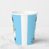 Gobelets En Papier Noël de Hockey Snowman (Gauche)