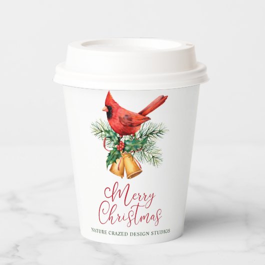 Gobelets En Papier Noël de la Compagnie Cardinale (Recto)