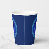 Gobelets En Papier Noël de la Nativité bleue (Droite)