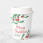 Gobelets En Papier Noël de la société Holly moderne (Verso)