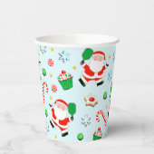 Gobelets En Papier Noël de pickleball (Gauche)