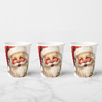 Noël de style rétro Holly Jolly Santa Claus