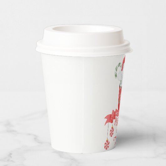 Gobelets En Papier Noël des éléphants blancs | (Droite)