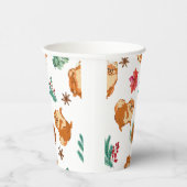 Gobelets En Papier Noël du chien mignon (Droite)