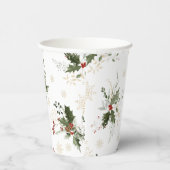 Gobelets En Papier Noël en amour Shower de mariage de Noël (Droite)