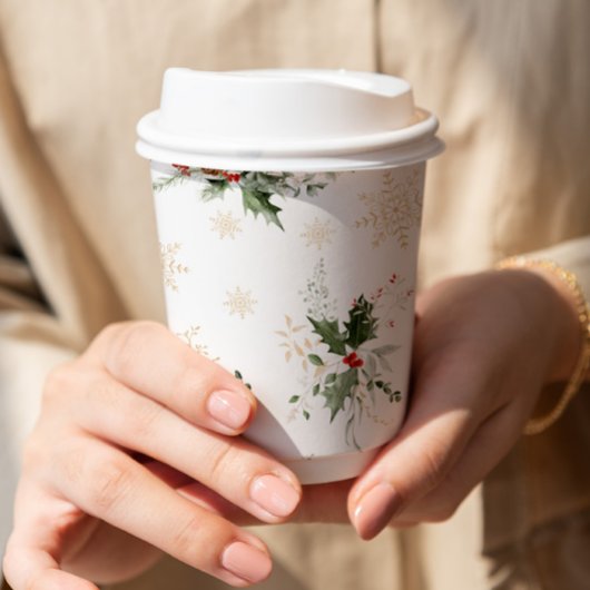 Gobelets En Papier Noël en amour Shower de mariage de Noël