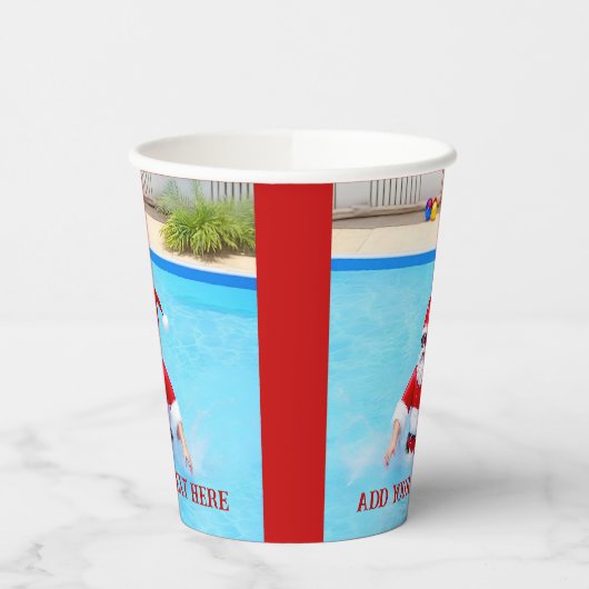 Gobelets En Papier Noël en juillet Pool Party (Gauche)