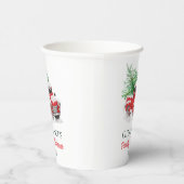 Gobelets En Papier Noël Famille Réunion Truck Rouge (Droite)