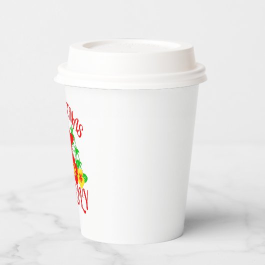 Gobelets En Papier Noël festif en juillet Surfer party (Gauche)