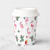 Gobelets En Papier Noël Flamant rose rose Festive Fête Fête (Droite)