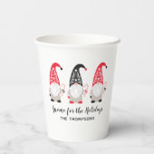 Gobelets En Papier Noël Gnome Holiday (Verso)