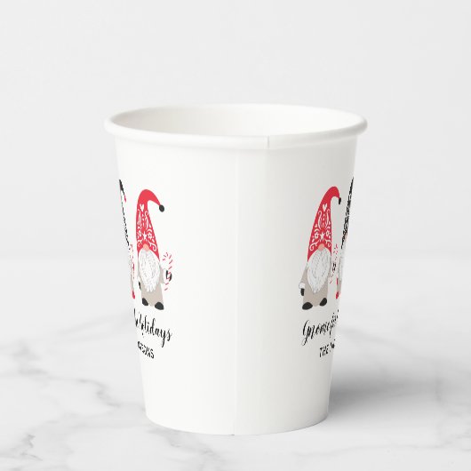 Gobelets En Papier Noël Gnome Holiday (Droite)