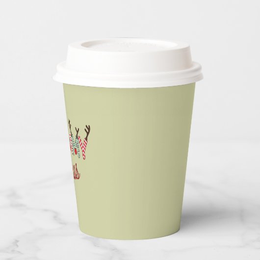 Gobelets En Papier Noël Grammy Claus Noël Grand-mère Cadeau Noël (Gauche)