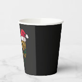 Gobelets En Papier Noël Hanoukka Juif Père Noël Menorah (Gauche)