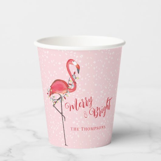 Gobelets En Papier Noël Joyeux et lumineux (Recto)