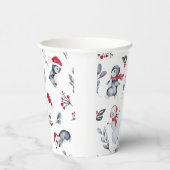 Gobelets En Papier Noël mignonne Festif saison de vacances Aquarelle (Droite)