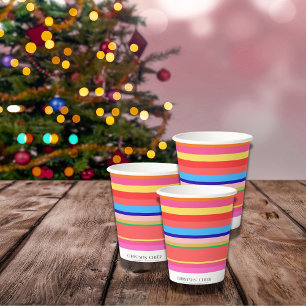 Gobelets En Papier Noël moderne et coloré