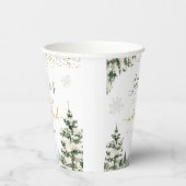 Gobelets En Papier Noël Onederland Forêt d'hiver Premier anniversaire (Droite)