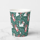 Gobelets En Papier Noël père Noël Snowman (Droite)